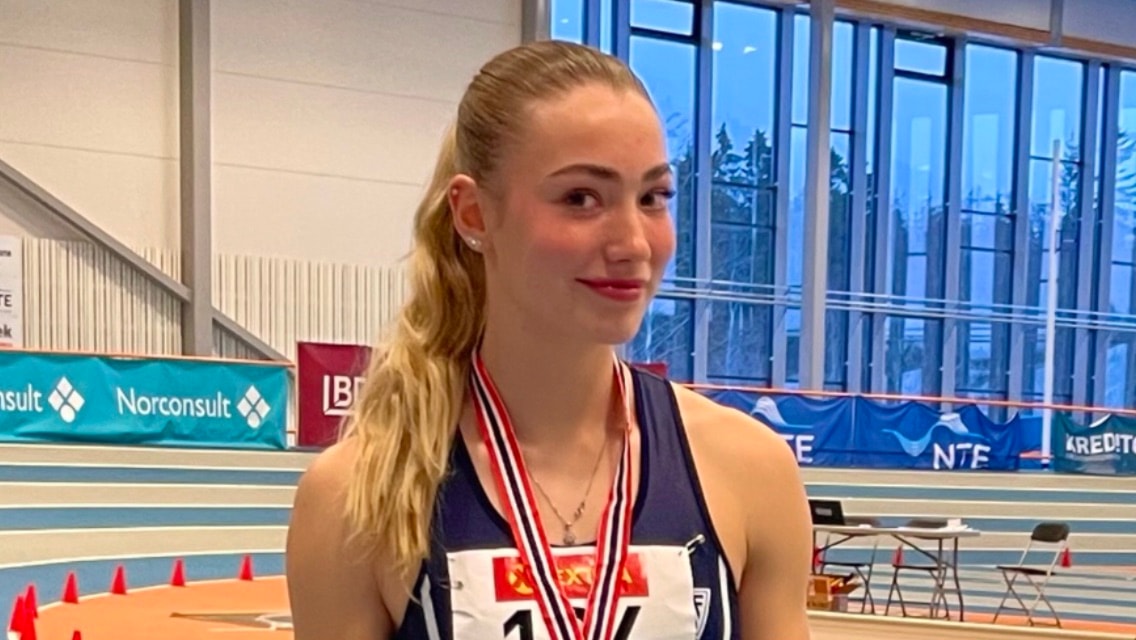 Ny klubbrekord av Dina Rosenvinge Aasen på 60m